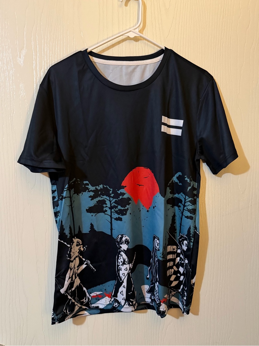 Men’s Anime Graphic Demon Hunter Tee Size Medium
